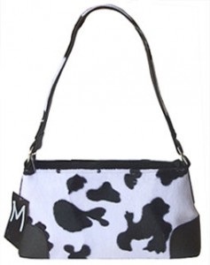Holstein print hand bag